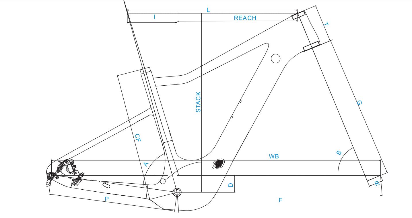 Full Suspension Carbon MTB E-bike Frames