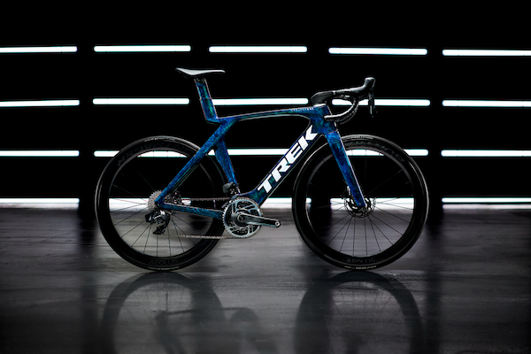 Blue and Red Crystalline bike