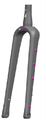 55C Gravel Carbon Disc Brake Fork